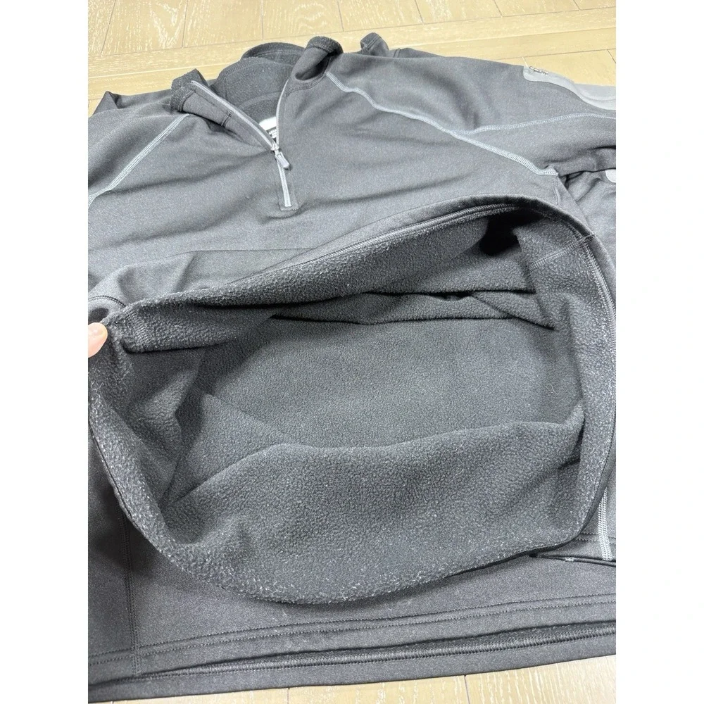 Marmot 1/4 Zip Fleece Pullover Jacket‎ Large Black  Sweater Hiking Base Layer
